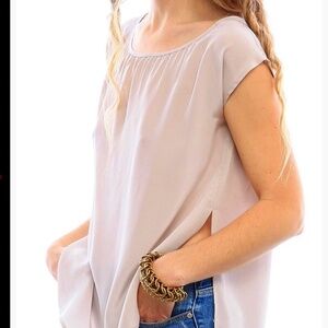 Jess Brown Silk Pablo Top